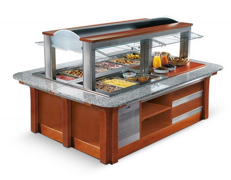 Стол швед.комб.GB ISOLA DOPPIO 2000 RF/BM/NE темн.орех
